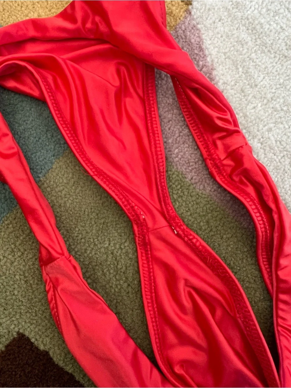 Frankie's Bikinis Enzo Satin Cheeky Bikini Bottom